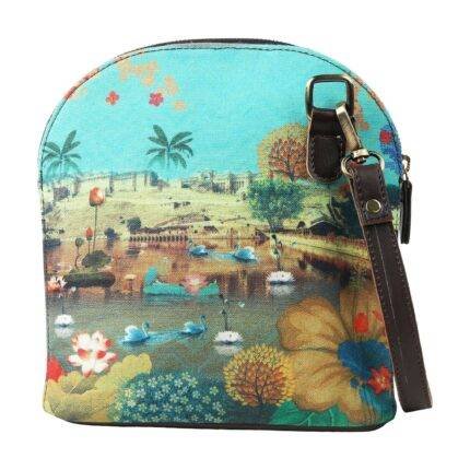 Beautiful Lakeside Handmade Crossbody Bag