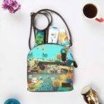 Beautiful Lakeside Handmade Crossbody Bag - Image 2