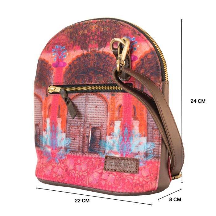 Pink Royal Door Unique Crossbody Bag - Image 3