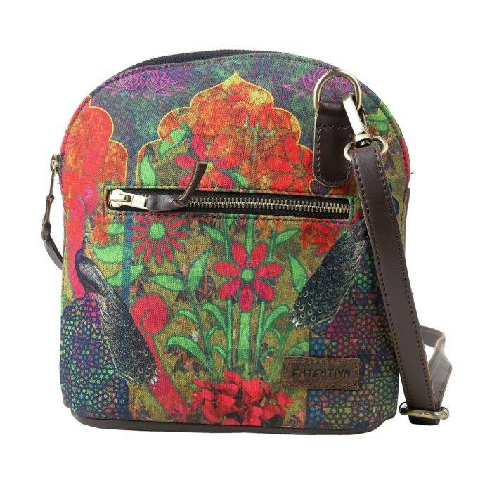 Colour Splash Flower Crossbody Bag - Image 5