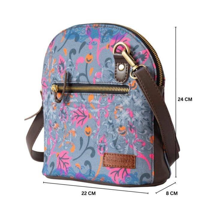 Pink Grey Women Designer Crossbody Bag - Image 3