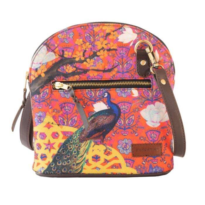 Song of Peacock Crossbody Shoulder Bag - Image 4