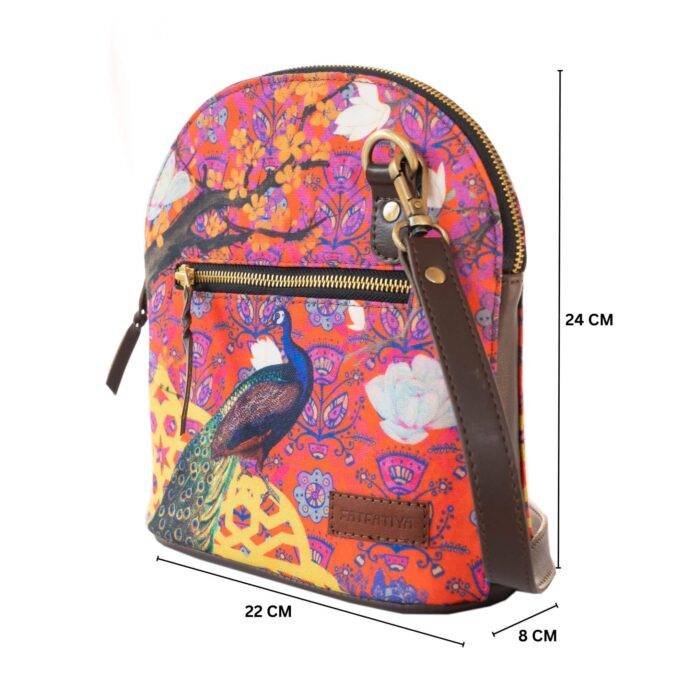 Song of Peacock Crossbody Shoulder Bag - Image 3