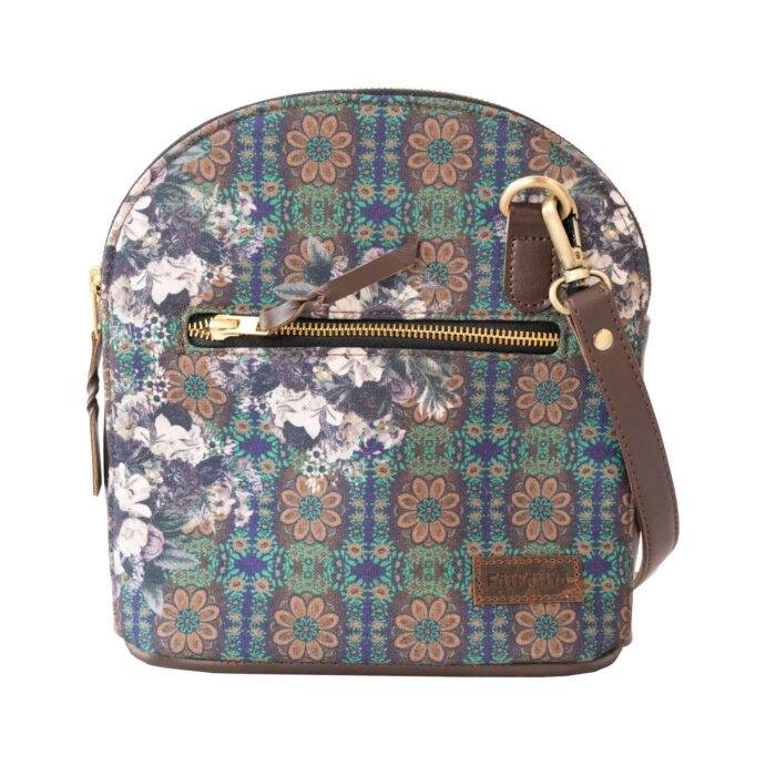 Elegant Flower of Stone Travel Crossbody Bag - Image 2