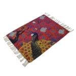 Gorgeous Indian Peacock Floor Rug