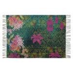 Pink Green Flower Designer Rug for Home - Image 4