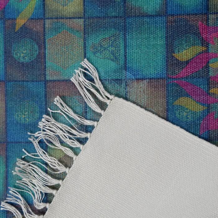 Geometric Design Printed Polyester Rug - Image 4