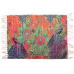 Two Peacock Polyester Area Rug - Image 4