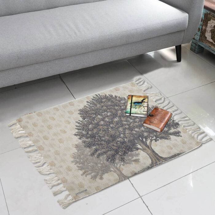 Contemporary Big Tree Polyester Area Rug - Image 3