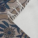 Flower Pattern Re-Cycled Polyester Rug - Image 2