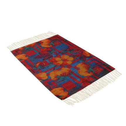 Flower of Hell Fire Recycled Rug