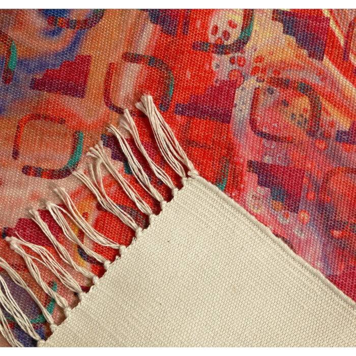 Checked Lava Recycled Rug - Image 2