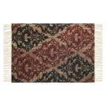 Red Brocade Recycled Rug - Image 3