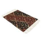 Red Brocade Recycled Rug