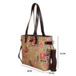 Stylish Elephant Design Handmade Office Tote Bag - Image 4