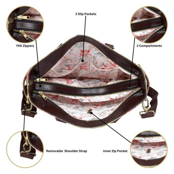 Stylish Elephant Design Handmade Office Tote Bag - Image 3