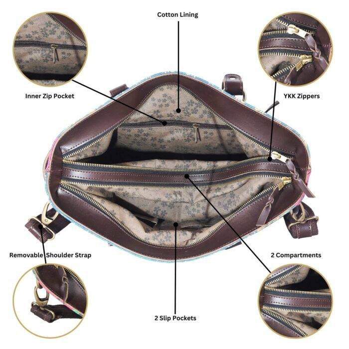 Floral Design Cool Tote Bag - Image 3