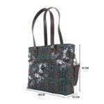 Abstract Flower Print Women Designer Bag - Image 4