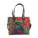 Peacock in Castle Printed Canvas Tote Bag - Image 5