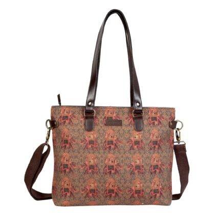 Royal Alpha Printed Tote Bag