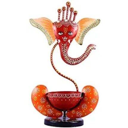 Tea light Ganesha Red