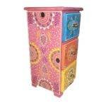 Wooden Drawer Chest Decorative Showpiece Multi - Image 5