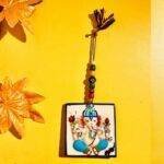 Rajasthani Blue Pottery Ganesha Wall Hanging