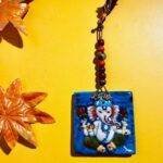 Blue Pottery Ganesha Wall Hanging