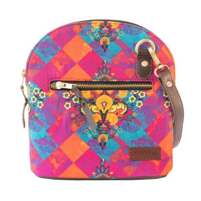 Women Multicolor Floral Crossbody Bag - Image 4
