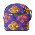 Printed Multicolour Crossbody Canvas Bag - Image 4