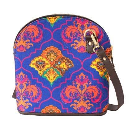 Printed Multicolour Crossbody Canvas Bag
