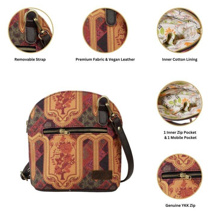 Ethnic Design Canvas Crossbody - Image 3