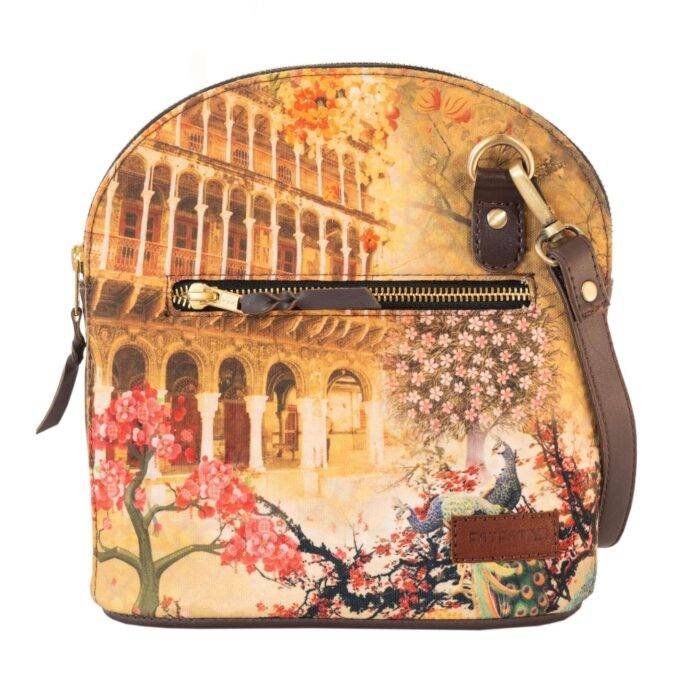 Fort and Floral Fashion Crossbody Bag - Image 4