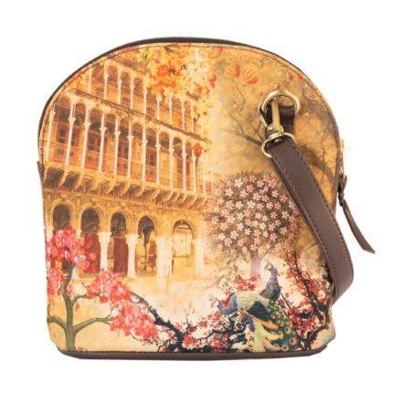Fort and Floral Fashion Crossbody Bag