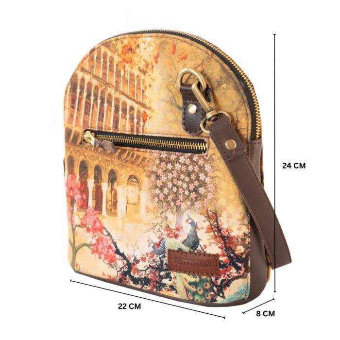 Fort and Floral Fashion Crossbody Bag - Image 3