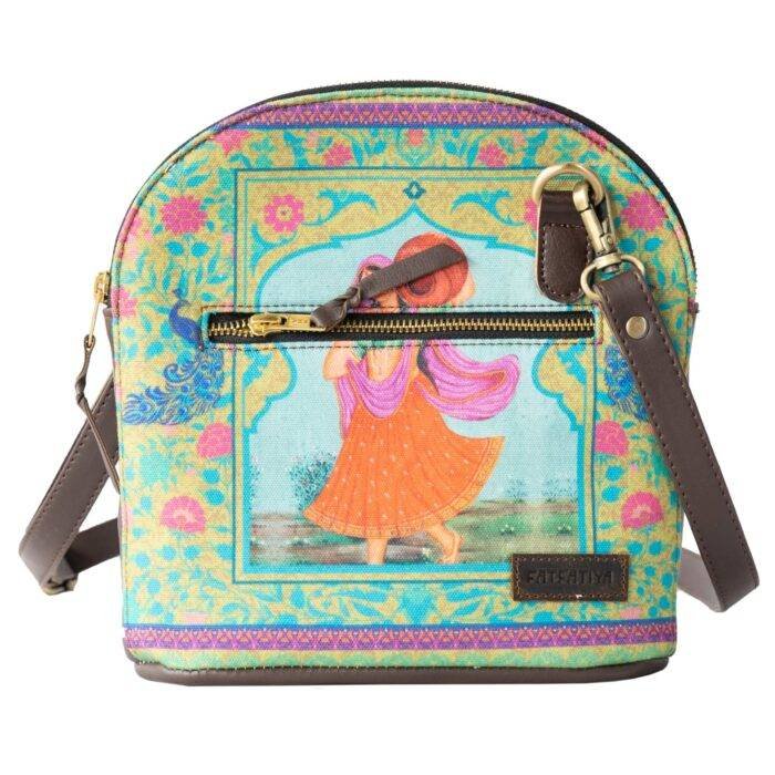Matka Queen Cross Body Canvas Bag - Image 4