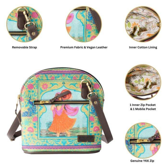 Matka Queen Cross Body Canvas Bag - Image 2