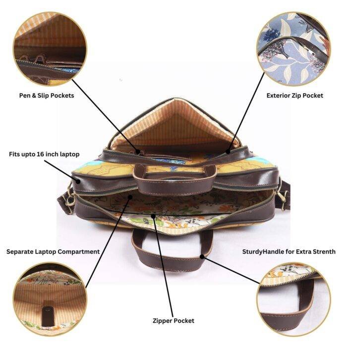 Forest Vibes Laptop Bag for Men - Image 6