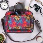 Shekhawati Motif Print Handmade Laptop Bag