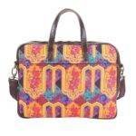Multicoloured Motif Printed Laptop Bag - Image 7