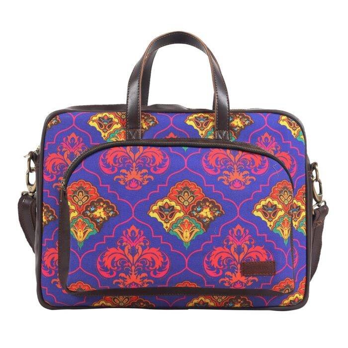 Shekhawati Decorative Pattern Laptop Bag for Women - Image 6