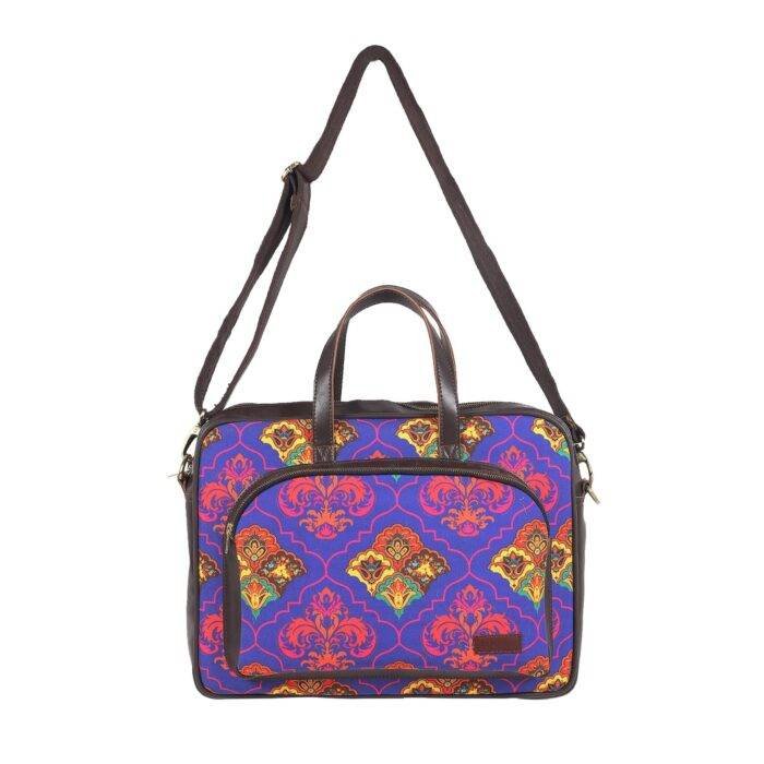 Shekhawati Decorative Pattern Laptop Bag for Women - Image 4