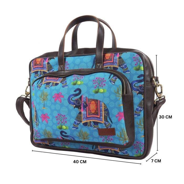 Royal Elephant Designer Laptop Bag - Image 3