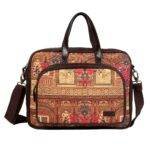 Haveli Flower Design Laptop Bag for Women and Girls - Image 7