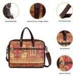 Haveli Flower Design Laptop Bag for Women and Girls - Image 2