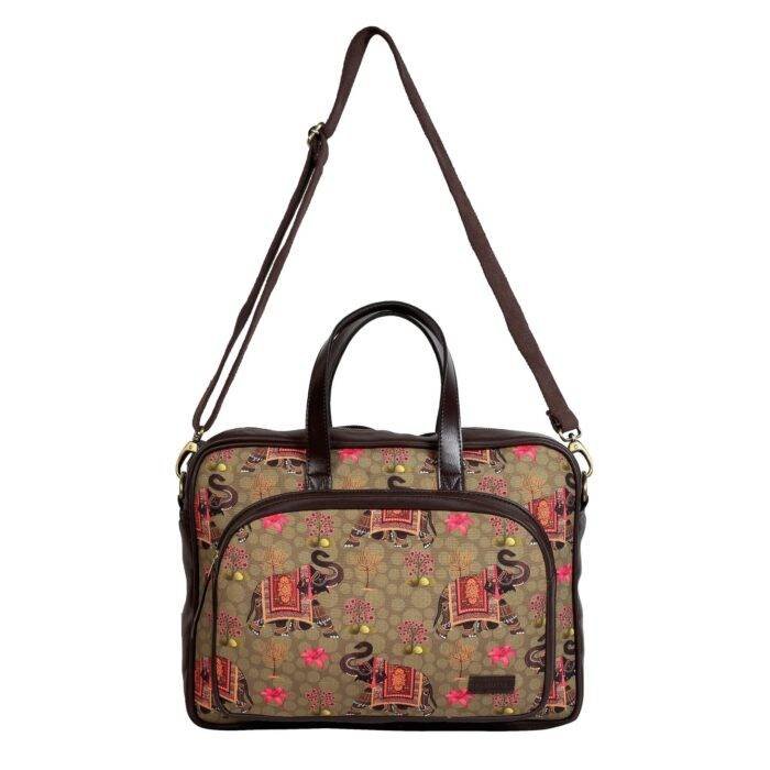 Royal Elephant Design laptop bag for Women and Girls - Image 3