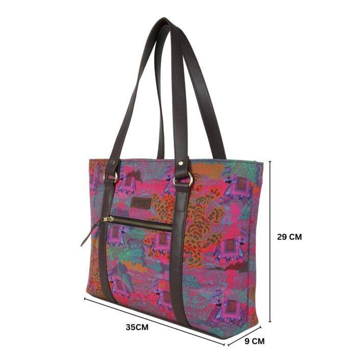 Royal Elephant Shoulder Tote Bag - Image 3