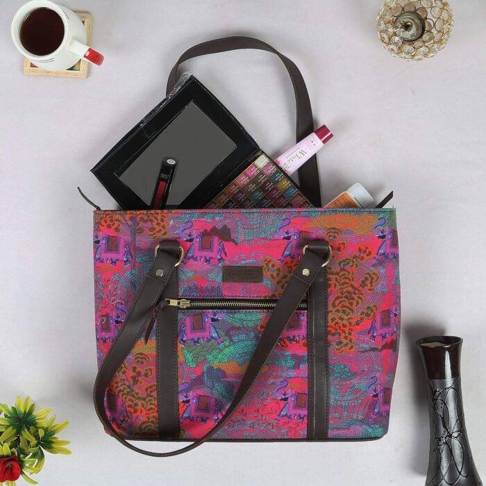 Royal Elephant Shoulder Tote Bag - Image 2