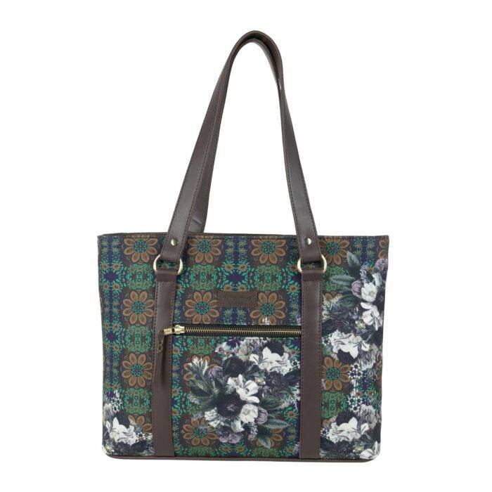 Flower Garden Print Side Tote Bag - Image 4