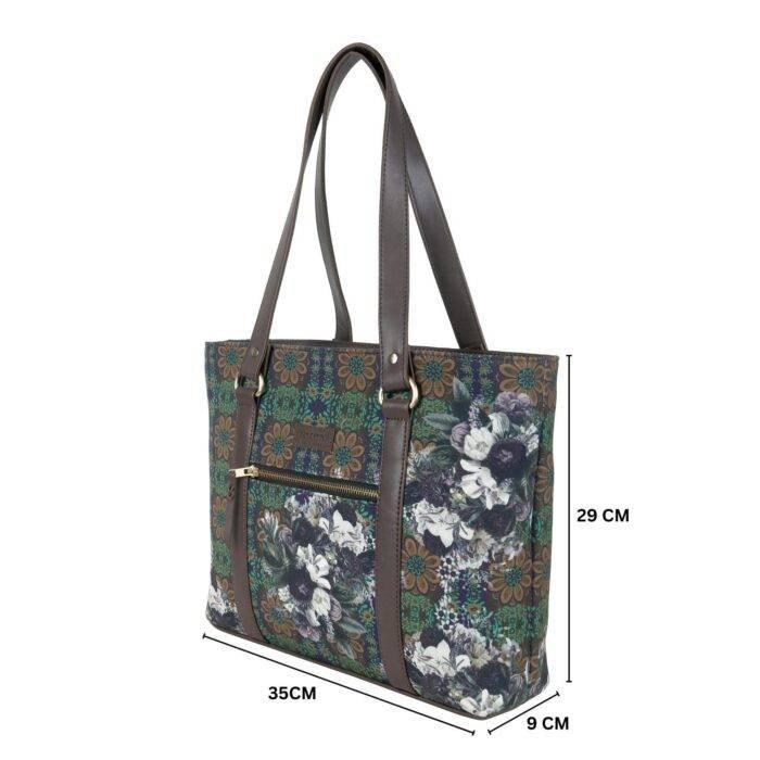 Flower Garden Print Side Tote Bag - Image 3